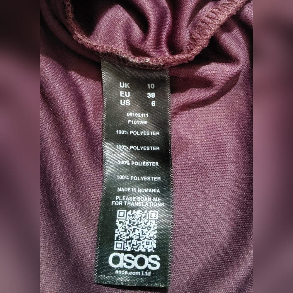 Asos Women's Long Sleeve Dress Size US6/S - Picture 4 of 8